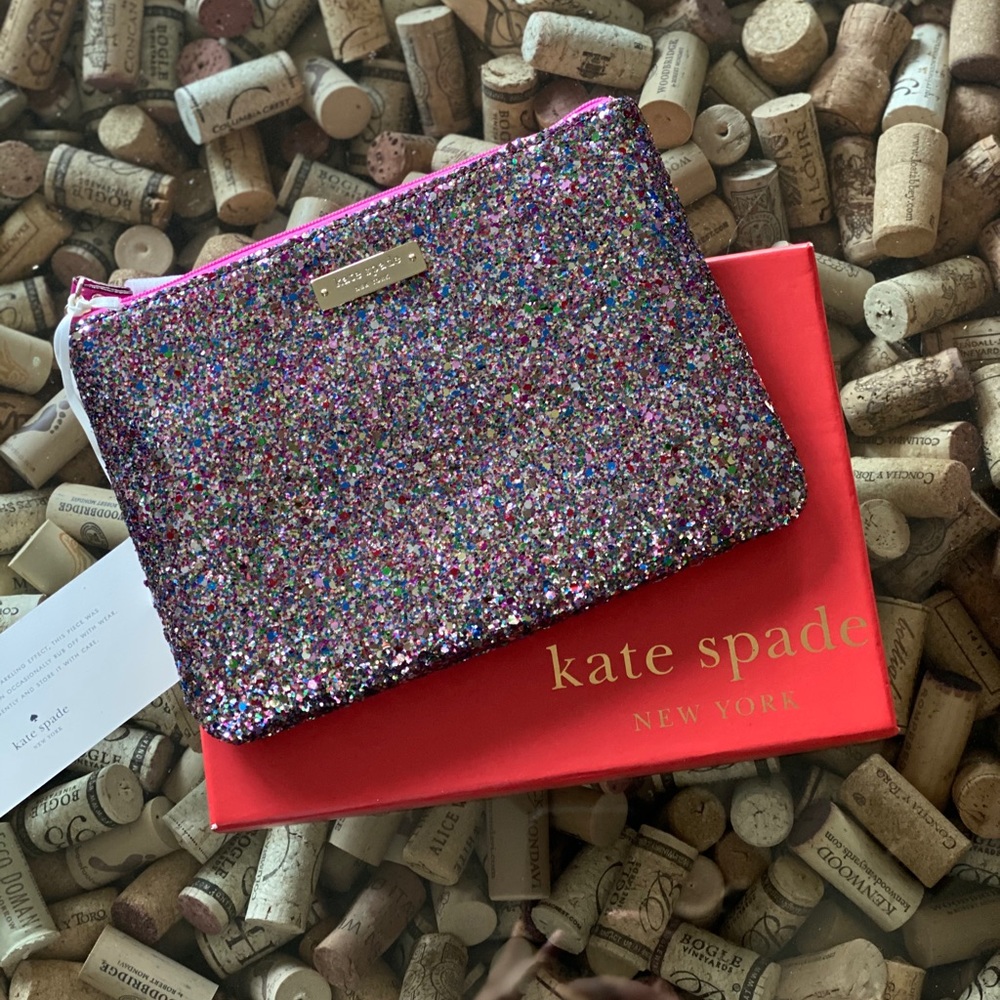 ♠️NWT Kate Spade♠️ Glitter Multi Gia Pouch